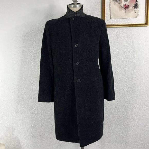 Hathaway Platinum Cashmere Wool Blend Coat Jacket - Picture 2 of 10